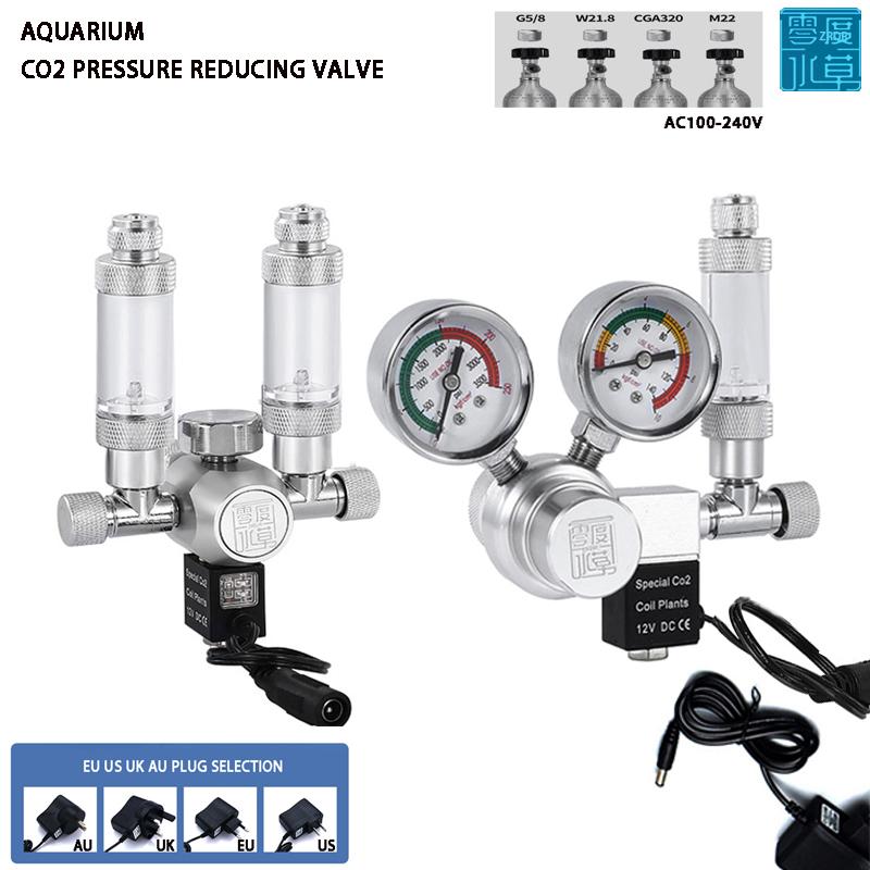 Planted Aquarium Co2 System - Katup Solenoid Regulator CO2 Akuarium, Pengukur