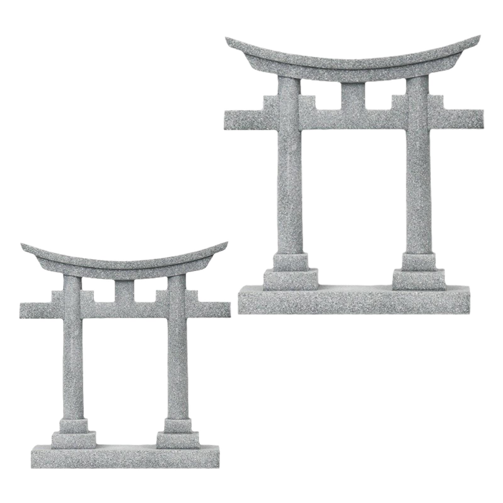 Planted Aquarium Models - Ornamen Lanskap Patung Model Kuil Gerbang