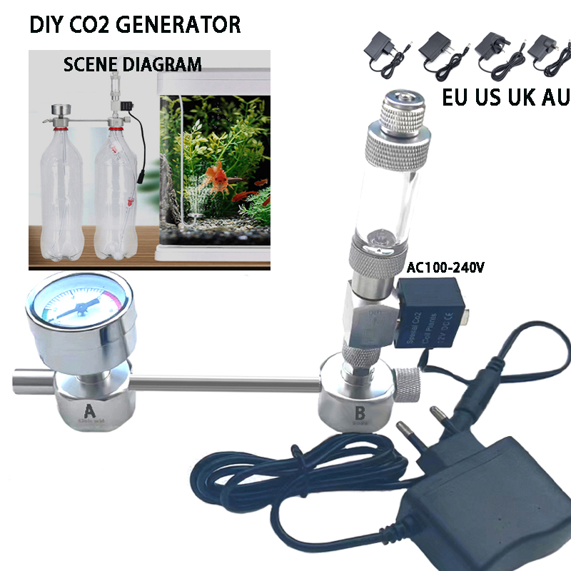 Planted Aquarium Co2 System - Kit Sistem Generator CO2 DIY untuk