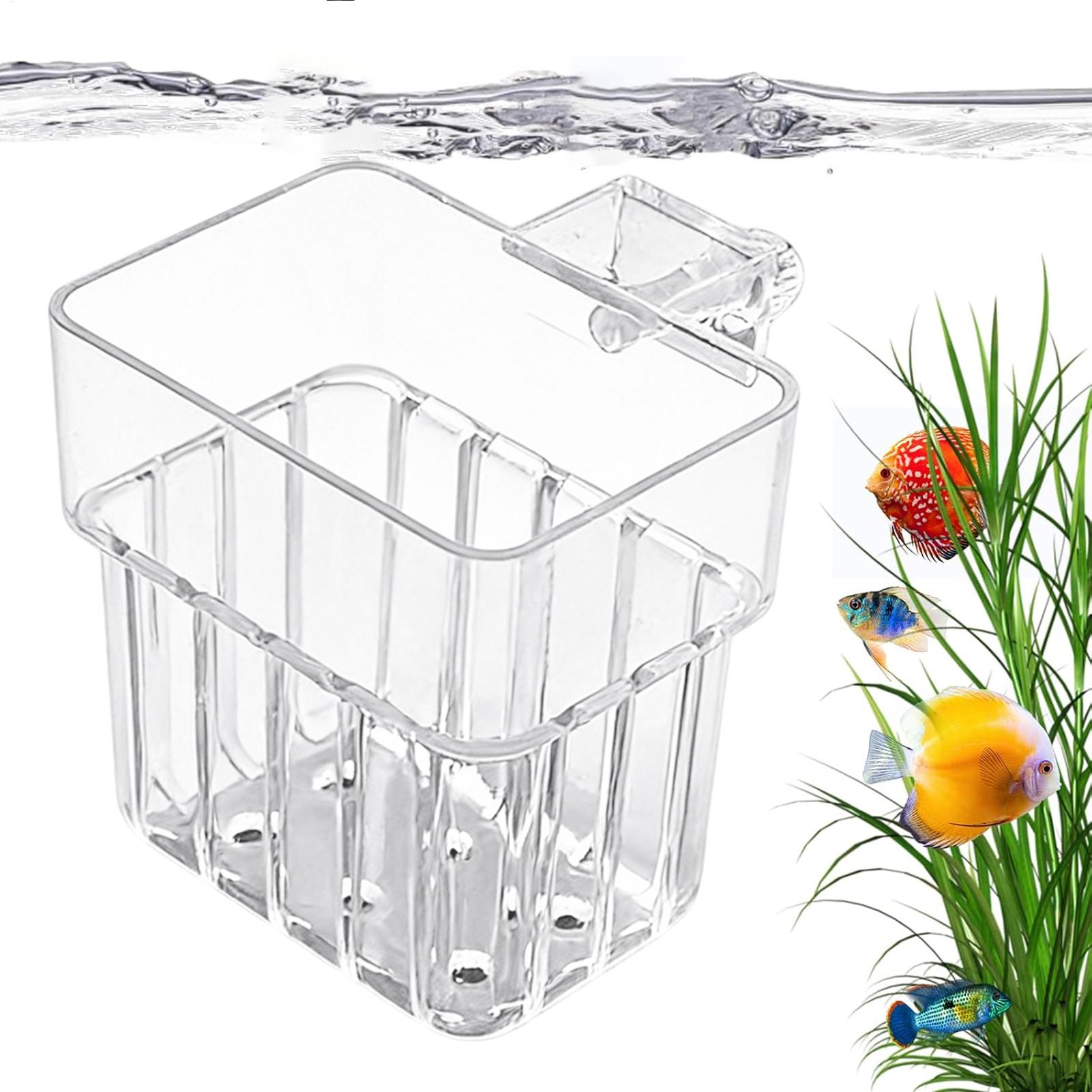 Aquarium Plant Rings - Pot Gantung Transparan untuk Akuarium, Penyangga