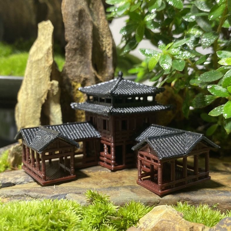 Ornamen dekorasi seni cetak 3D - Planted Aquarium Models ulasan dan harga
