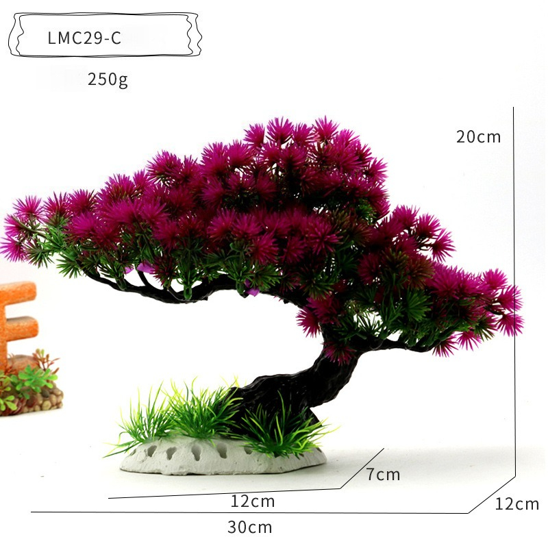 Tanaman Air Plastik Hiasan Aku - Planted Aquarium With Rocks ulasan dan harga