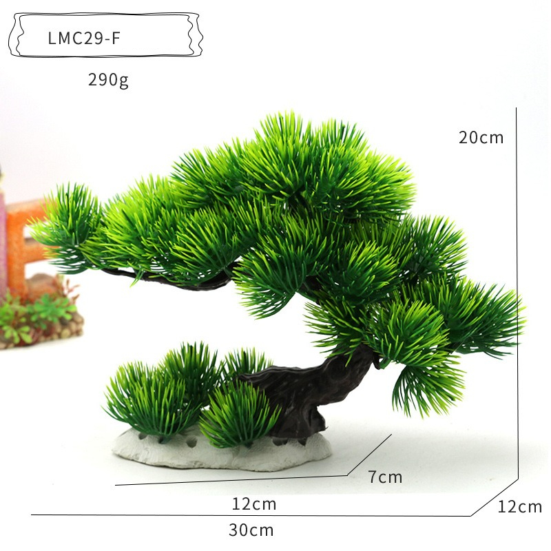 Tanaman Air Plastik Hiasan Aku - Planted Aquarium With Rocks ulasan dan harga
