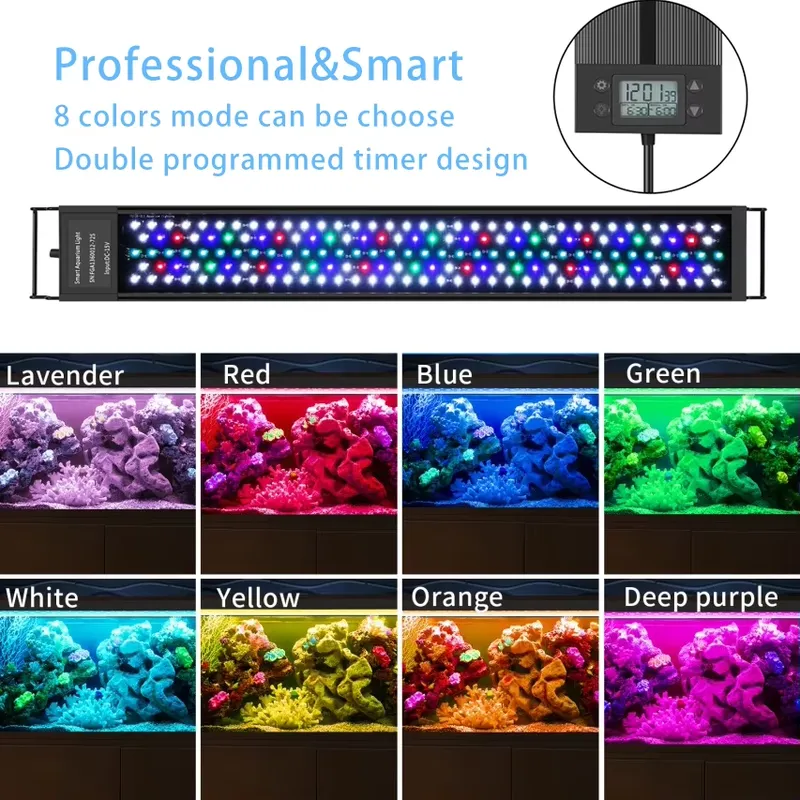 Lampu LED Akuarium 75cm 30inci - Planted Aquarium Hours ulasan dan harga
