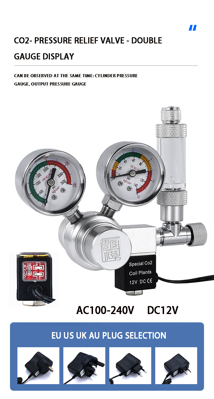 Katup Solenoid Regulator CO2 A - Planted Aquarium Co2 System ulasan dan harga