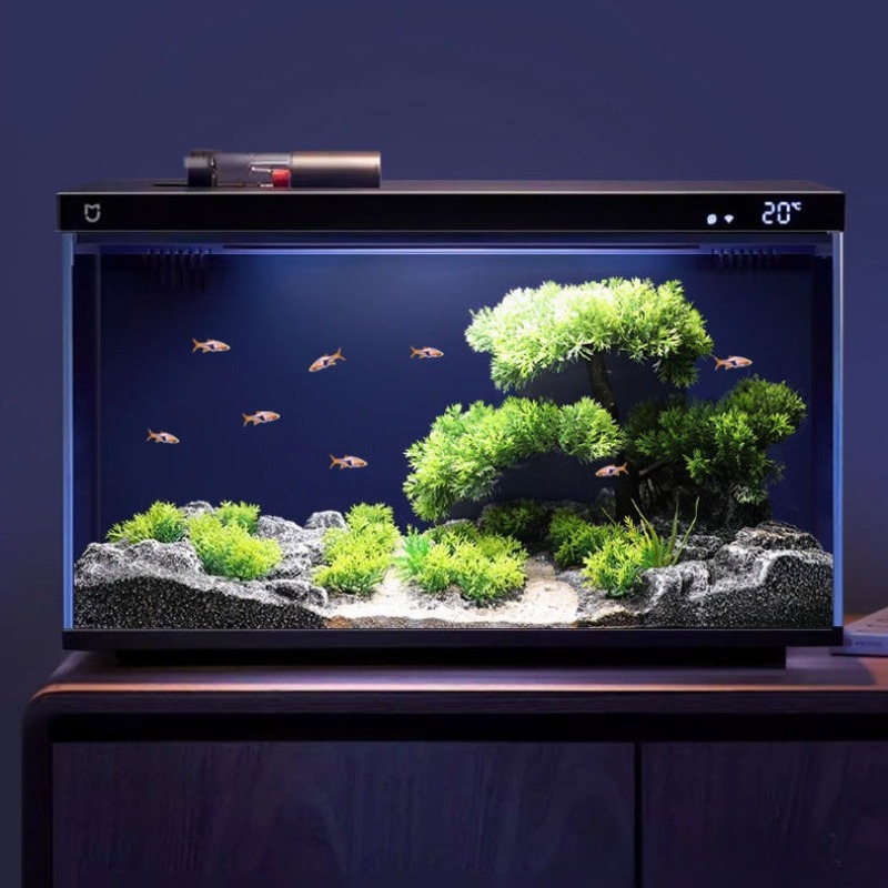 Dekorasi Tangki Ikan Simulasi  - Planted Aquarium With Rocks ulasan dan harga