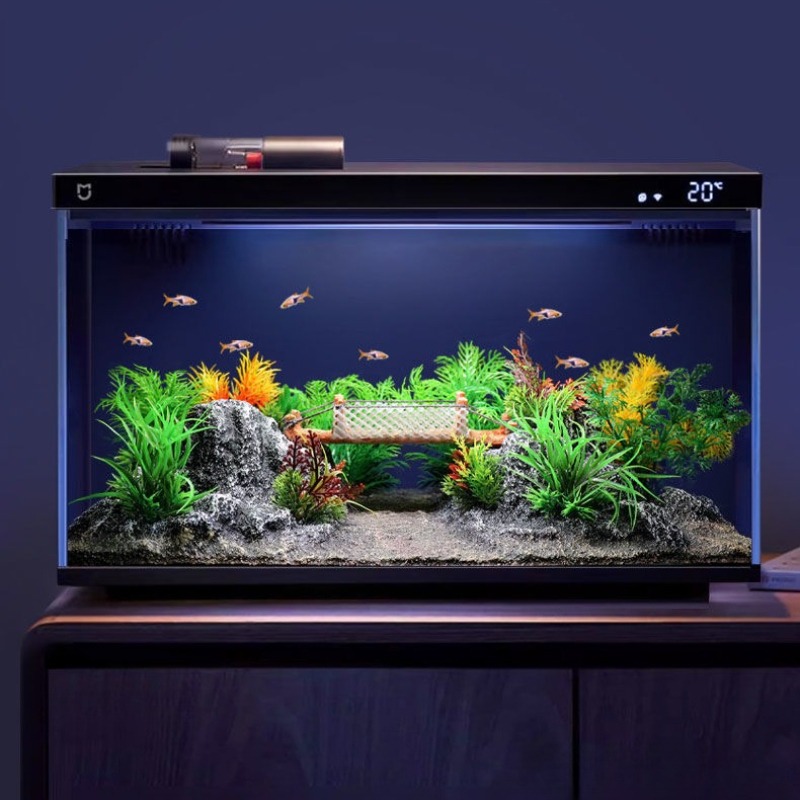Dekorasi Tangki Ikan Simulasi  - Planted Aquarium With Rocks ulasan dan harga