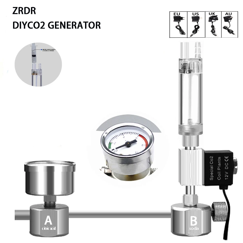 Kit Sistem Generator Reaktor C - Planted Aquarium Co2 System ulasan dan harga