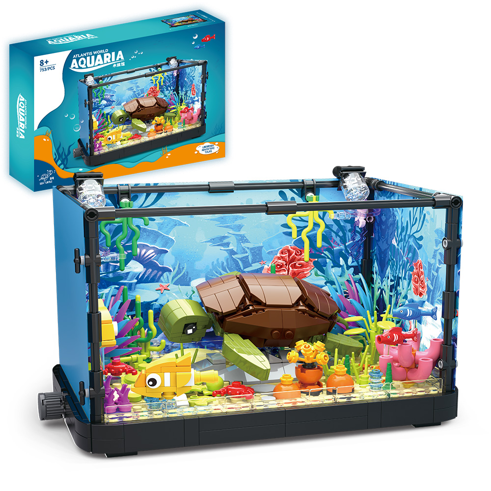 Set Blok Bangunan Akuarium Iko - Planted Aquarium Models ulasan dan harga