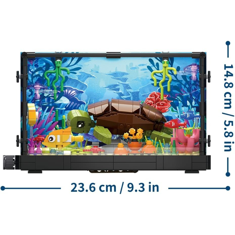 Set Blok Bangunan Akuarium Iko - Planted Aquarium Models ulasan dan harga
