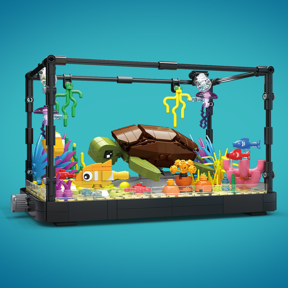 Set Blok Bangunan Akuarium Iko - Planted Aquarium Models ulasan dan harga