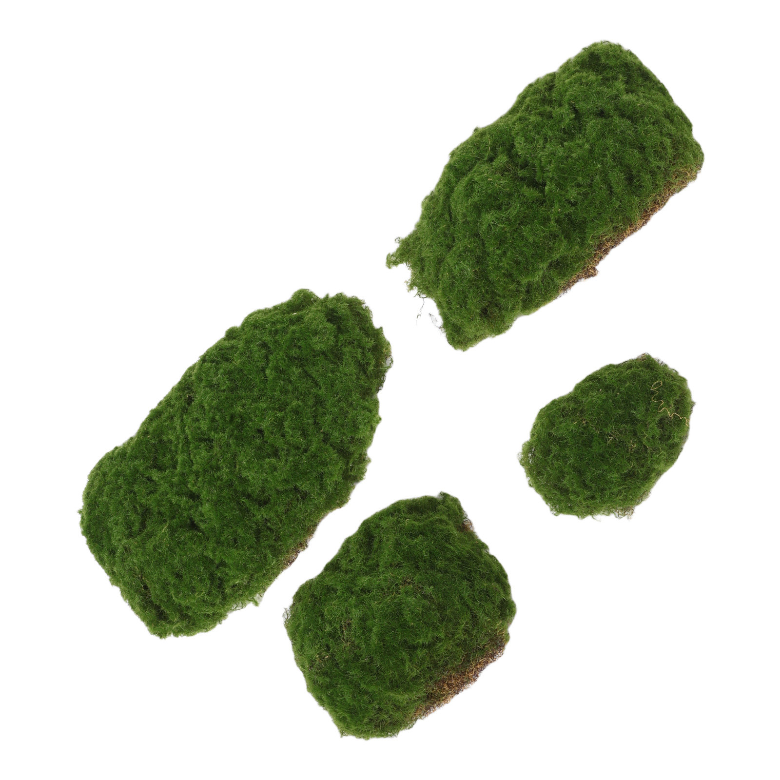 4 Buah Batu Lumut Palsu dengan - Planted Aquarium Moss ulasan dan harga