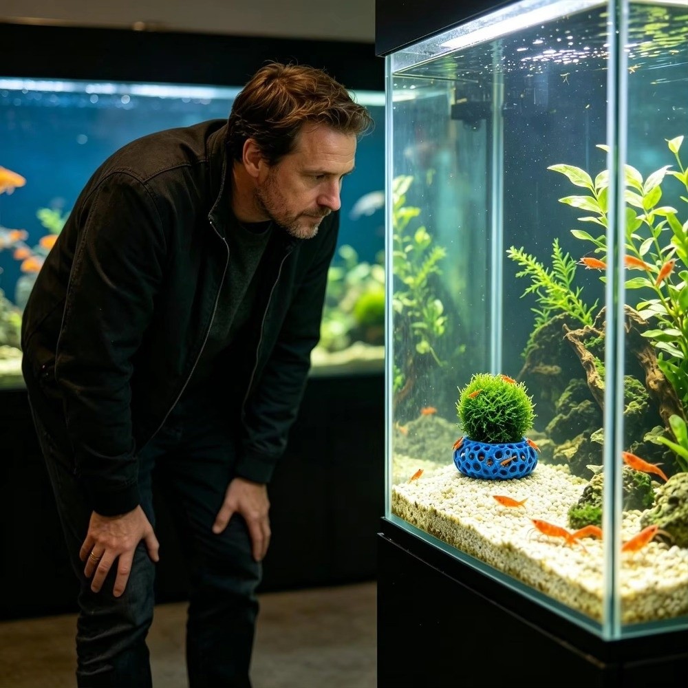 Gua Persembunyikan Ikan dan Ud - Planted Aquarium Moss ulasan dan harga