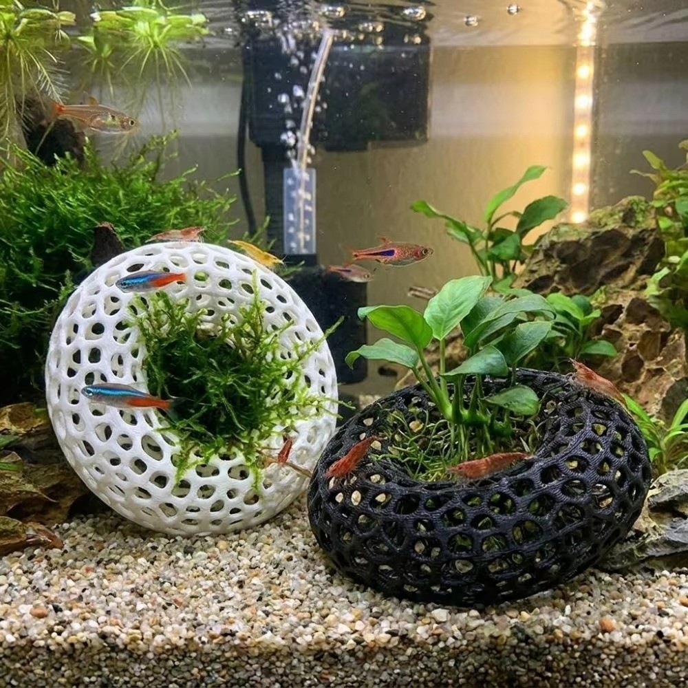 Gua Persembunyikan Ikan dan Ud - Planted Aquarium Moss ulasan dan harga