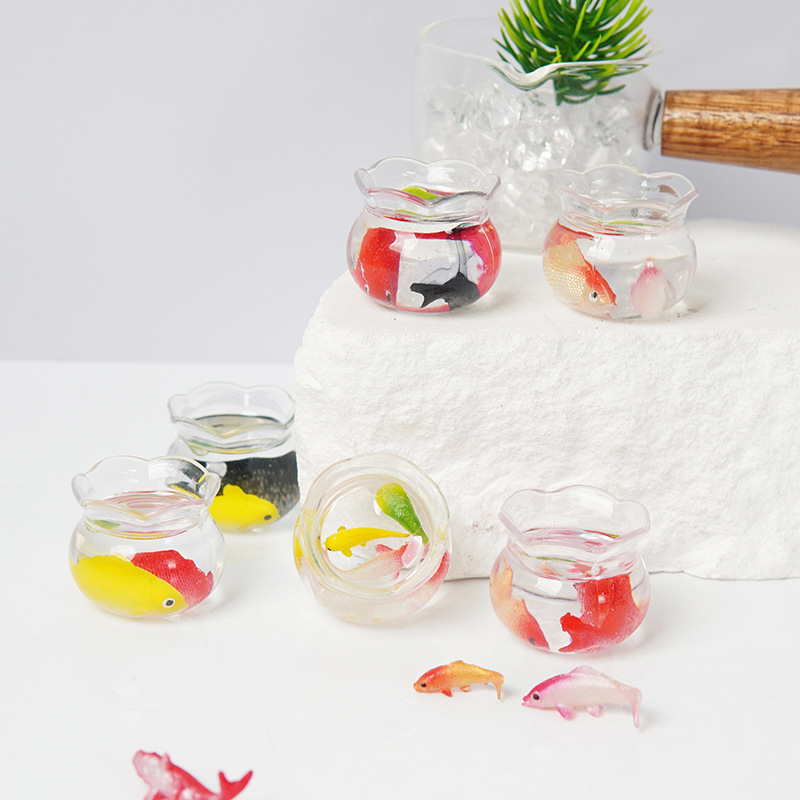 Model Vas Mini Transparan Plas - Planted Aquarium Accessories ulasan dan harga