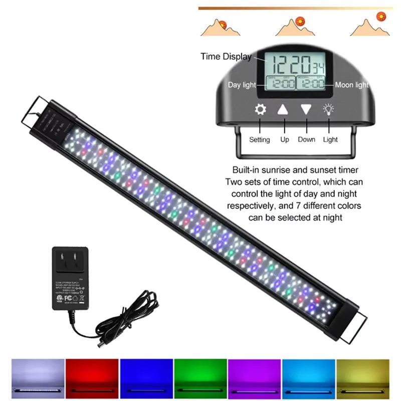 Lampu Akuarium LED 48W IP68 un - Planted Aquarium Hours ulasan dan harga