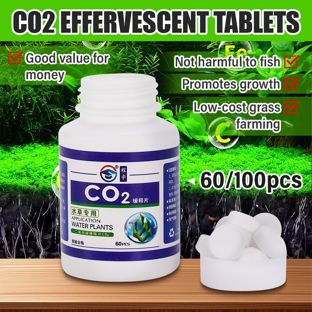 60PCS Tablet CO2 Rumput Air Ak - Aquarium Plant Vitamins ulasan dan harga